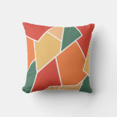秋秋の色ジオメトリックシェイプホームデコール クッション (正面)
