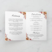 秋秋の葬儀プログラム写真順序 プログラム (内部)