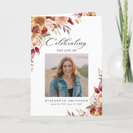 秋秋の葬儀プログラム写真順序 プログラム