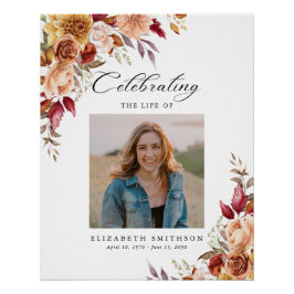 秋秋の葬儀プログラム写真順序 ポスター