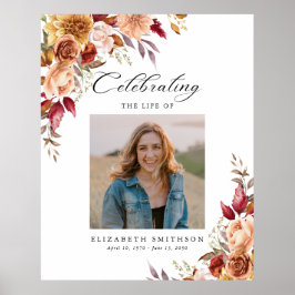 秋秋の葬儀プログラム写真順序 ポスター