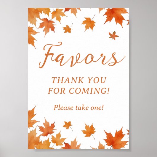 秋秋の赤ちゃんシャワー ポスター (正面)