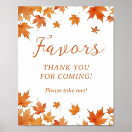 秋秋の赤ちゃんシャワー ポスター