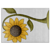 秋秋ひまわりデザイン カッティングボード (正面)
