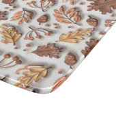 秋秋ふくらんだ葉アコーン3D現代 カッティングボード (角)