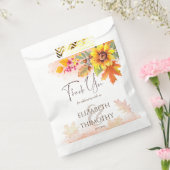 秋秋をテーマ結婚にしたブライダルシャワーの好意 フェイバーバッグ (封をした状態)