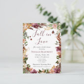 秋秋インラブブライダルシャワー インビテーションポストカード (スタンド正面)