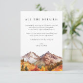 秋秋エレガントな結婚式 エンクロージャーカード (スタンド正面)