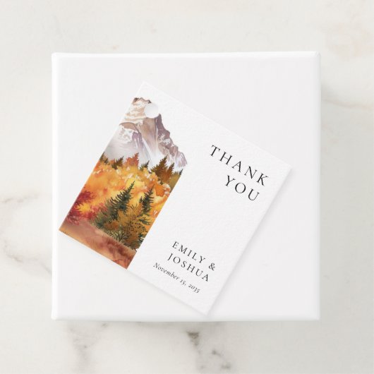 秋秋エレガントな結婚式 フェイバータグ (インサイチュ)