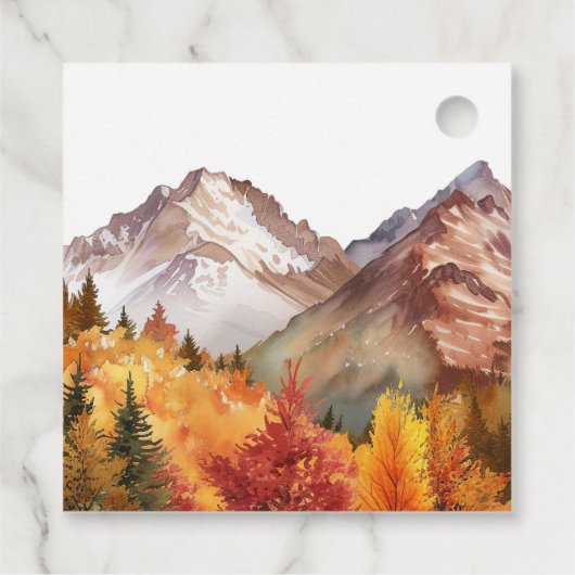 秋秋エレガントな結婚式 フェイバータグ (裏面)