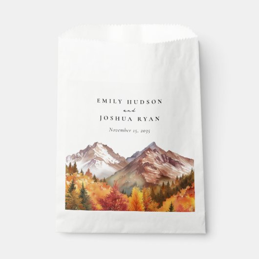 秋秋エレガントな結婚式 フェイバーバッグ (正面)