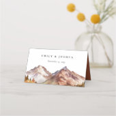 秋秋エレガントな結婚式 プレイスカード (正面)