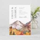 秋秋エレガントな結婚式 招待状 (スタンド正面)