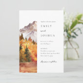 秋秋エレガントな結婚式 招待状 (スタンド正面)