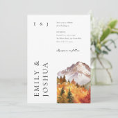 秋秋エレガントな結婚式 招待状 (スタンド正面)