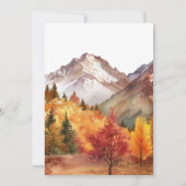 秋秋エレガントな結婚式 招待状 (裏面)