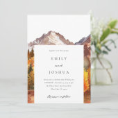 秋秋エレガントな結婚式 招待状 (スタンド正面)