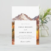 秋秋エレガントな結婚式 招待状 (スタンド正面)