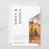秋秋エレガントな結婚式 招待状 (正面)