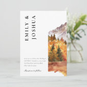 秋秋エレガントな結婚式 招待状 (スタンド正面)