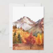 秋秋エレガントな結婚式 招待状 (裏面)