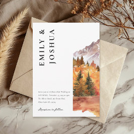 秋秋エレガントな結婚式 招待状