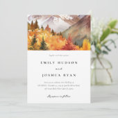秋秋エレガントな結婚式 招待状 (スタンド正面)