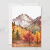 秋秋エレガントな結婚式 招待状 (裏面)