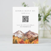 秋秋エレガントウェディングRSVP 出欠カード (スタンド正面)