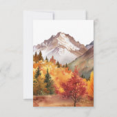 秋秋エレガントウェディングRSVP 出欠カード (裏面)