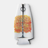 秋秋オレン離れジ樺の木の結婚木 ボトルクーラー (裏面)