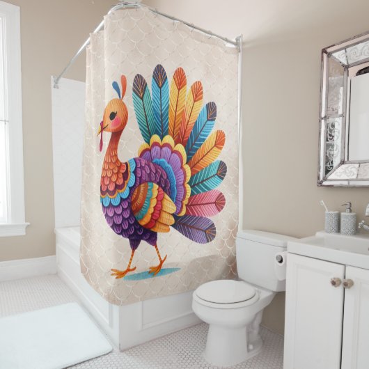 秋秋カボチャのシャワーカーテン シャワーカーテン (インサイチュ)