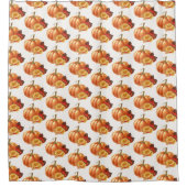 秋秋カボチャのシャワーカーテン シャワーカーテン (正面)