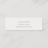 秋秋カボチャのスタッドループフープ輪のイヤリングディスプレイ スキニー名刺 (裏面)