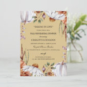 秋秋カボチャフローラリハーサルディナー 招待状 (スタンド正面)