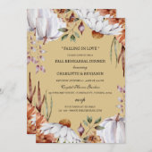 秋秋カボチャフローラリハーサルディナー 招待状 (正面/裏面)