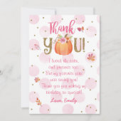 秋秋カボチャ誕生日サンキューカード サンキューカード (正面)