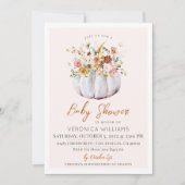 秋秋カボチャ赤ちゃんシャワー招待状 招待状 (正面)