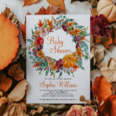 秋秋カボチャ赤ちゃんシャワー招待状 招待状
