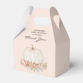 秋秋カボチャ赤ちゃんシャワー フェイバーボックス (正面サイド)