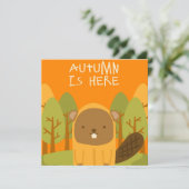 秋秋グリーティングフラットカード (スタンド正面)