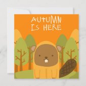 秋秋グリーティングフラットカード (正面)