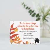 秋秋シーズン実在エテート農業マーケティング ポストカード (スタンド正面)