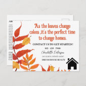 秋秋シーズン実在エテート農業マーケティング ポストカード (正面/裏面)