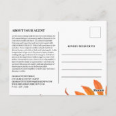 秋秋シーズン実在エテート農業マーケティング ポストカード (裏面)