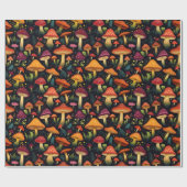 秋秋ダークボタニカルマッシュルームゴブリンコア ラッピングペーパー (フラット)