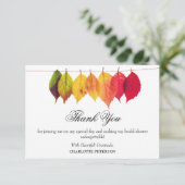 秋秋テーマブライダルシャワー サンキューカード (スタンド正面)