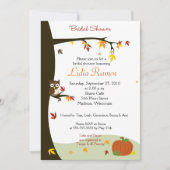 秋秋テーマブライダルシャワー 招待状 (正面)