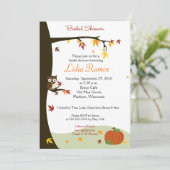 秋秋テーマブライダルシャワー 招待状 (スタンド正面)