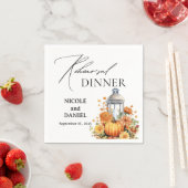 秋秋テーマリハーサルディナー スタンダードカクテルナプキン (インサイチュ)